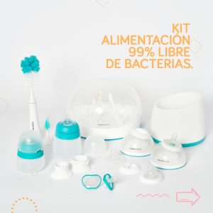 Kit alimentación 99% libre de bacterias | Verde