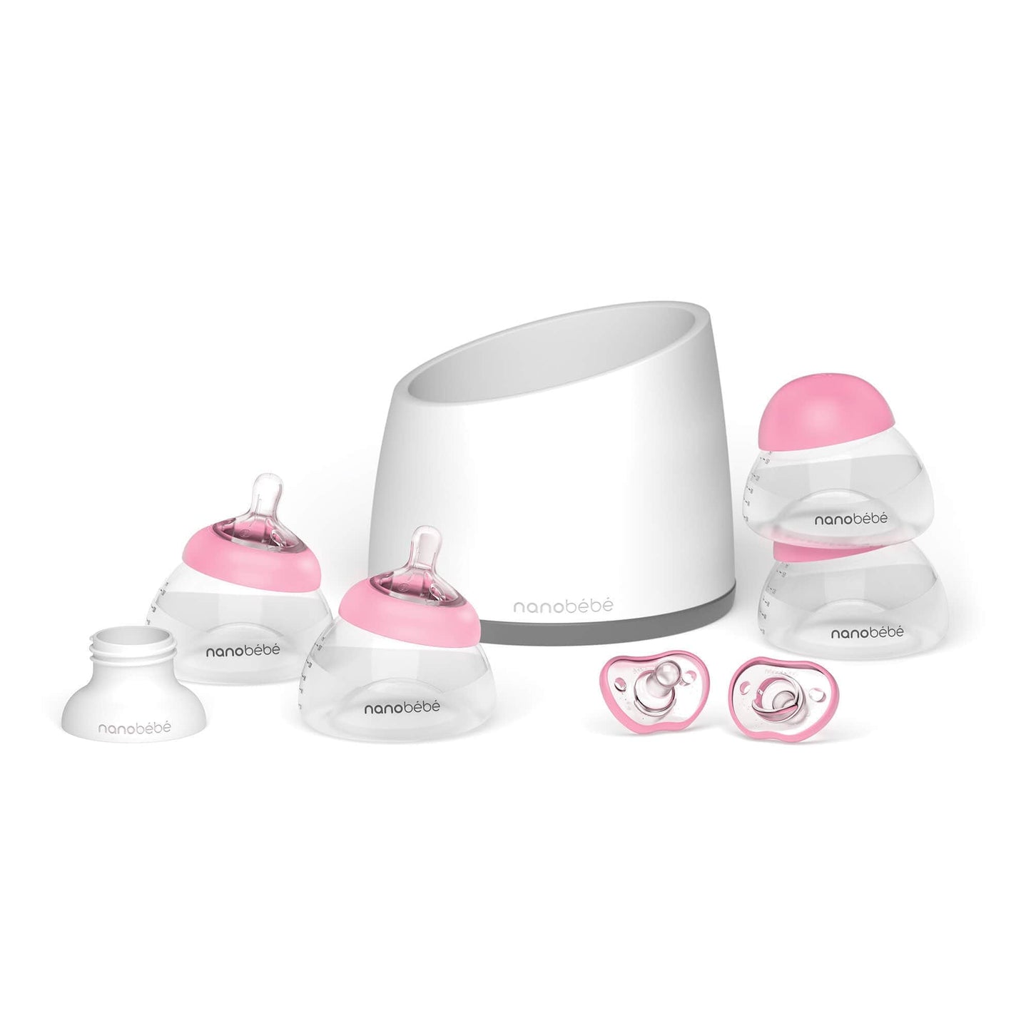 Set de Alimentación inicial Gen 2 | Rosa/Gris